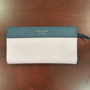 Kate Spade Navy and Light Purple Wallet/Card Holder